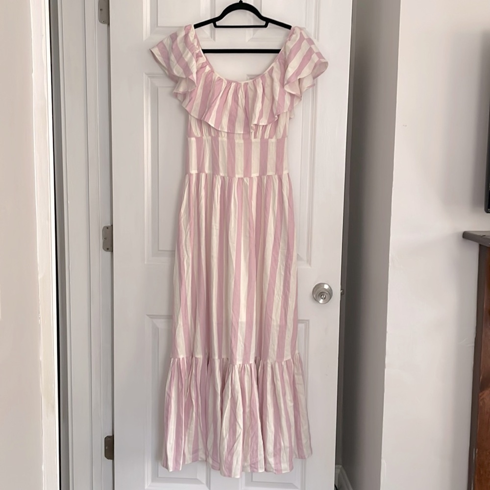 Buddy Love, pink striped dress, XS
